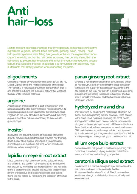 P.H. Anti-Hair loss Shampoo (Green Line)