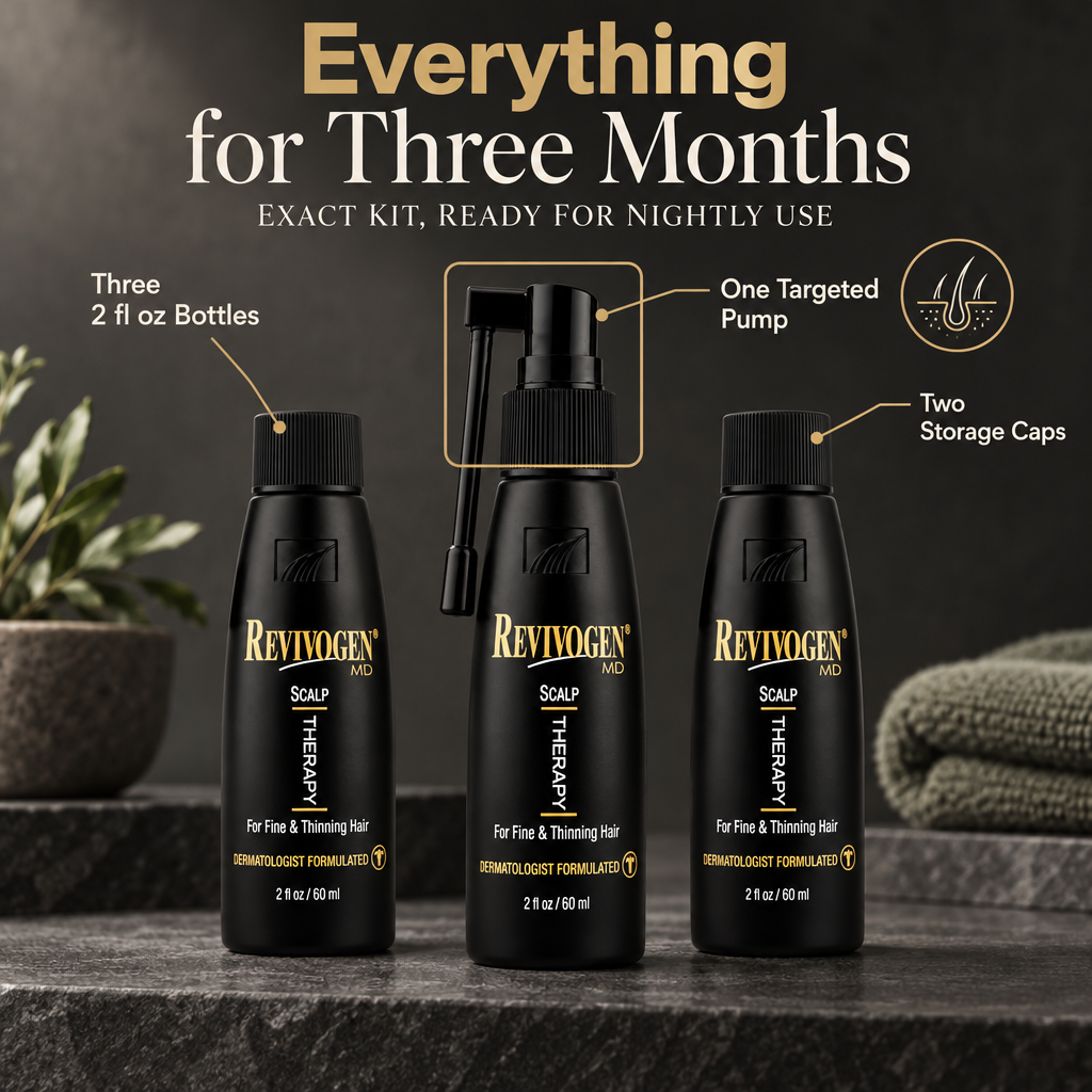 Revivogen MD 90 -Day Hair Regrowth Scalp Therapy Kit