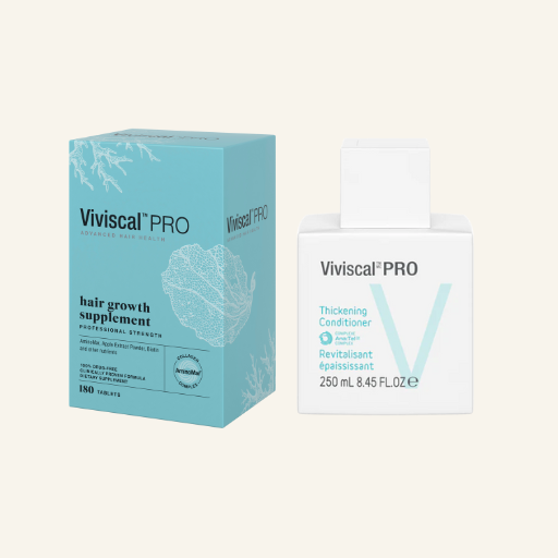 Professional Strength Hair Growth Supplement Tablets 180 Tablets & ViviscalProfessional Thickening Conditioner
