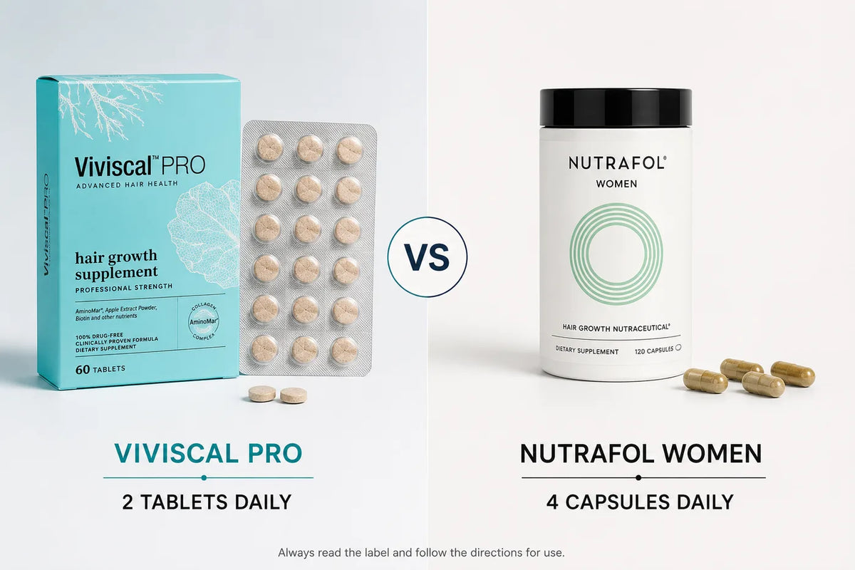 Viviscal PRO vs. Nutrafol: A Simpler Daily Routine