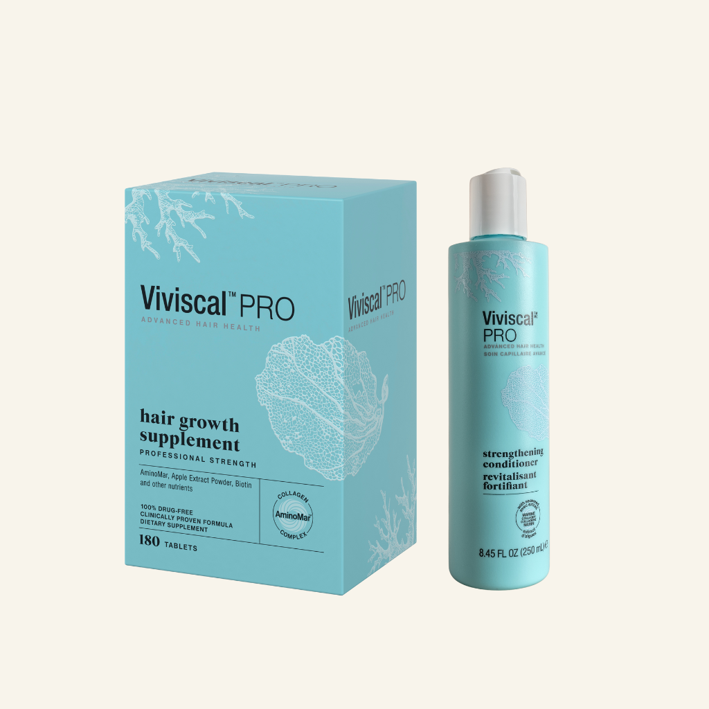 Professional Strength Hair Growth Supplement Tablets 180 Tablets & Viviscal Professional Thickening Conditioner