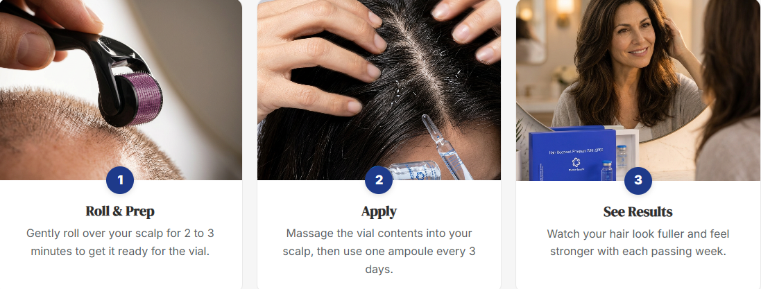 Experience Fuller, Stronger Hair In 3 Easy Steps