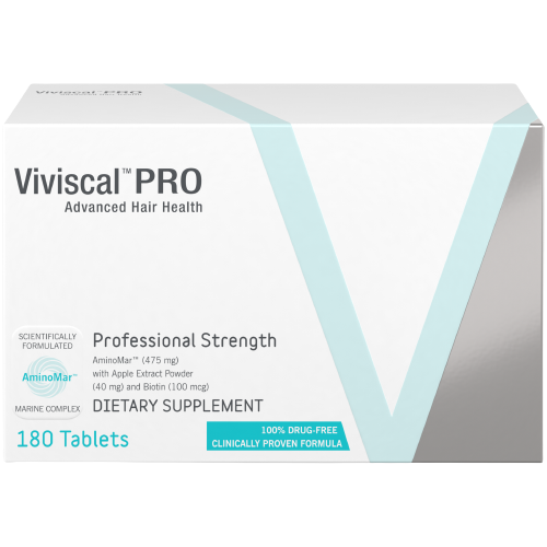 Professional Strength Hair Growth Supplement Tablets 180 Tablets & Viviscal Professional Thickening Shampoo-Researched Formula